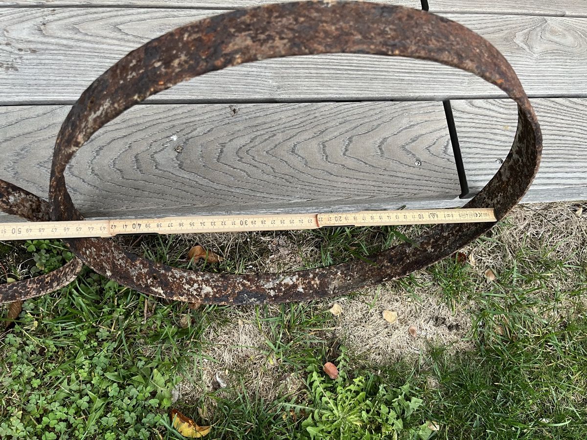 Alle Dekorationen: 3 Metallringe aus einer alten Wagnerei – Gebraucht aus Sirnach von Gozogo 4