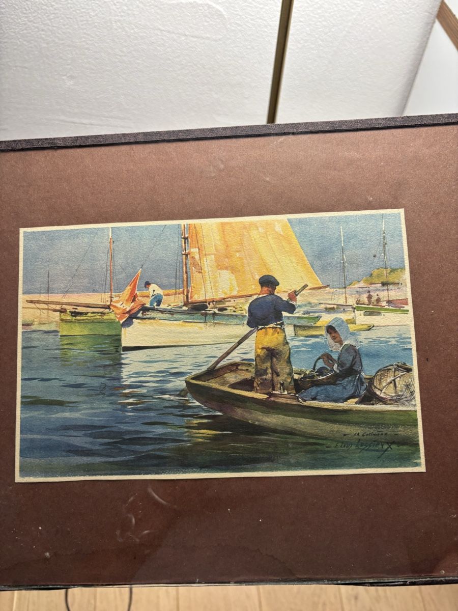 Dipinti: Aquarelle de Louis Lessieux – Usato da Estavayer-le-Lac venduto da bde_mc5x 1