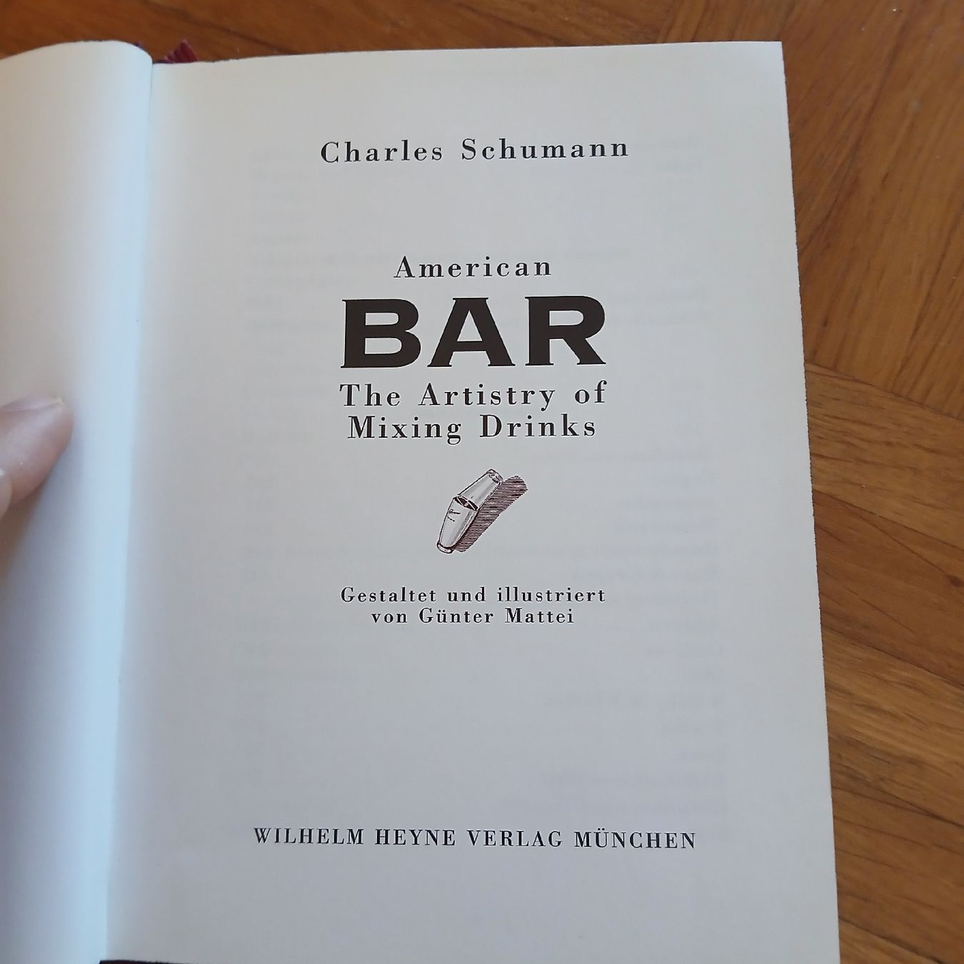 Bücher: Charles Schumann American BAR Buch – Gebraucht aus Wädenswil von LeTroedel 2