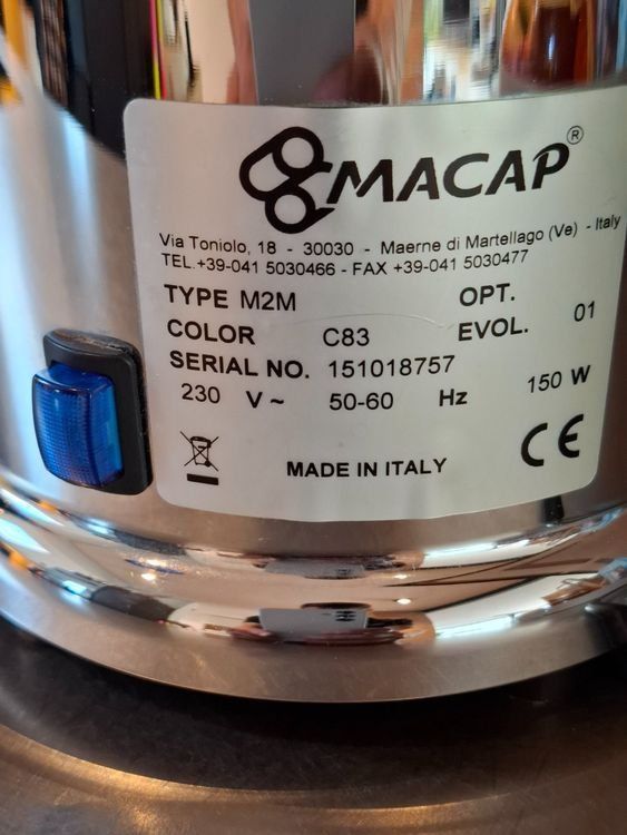Küchengeräte: Macap M2M Kaffeemühle Espresso Mühle - VERSAND MÖGLICH – Gebraucht aus wolfhausen von dynamik1971 2