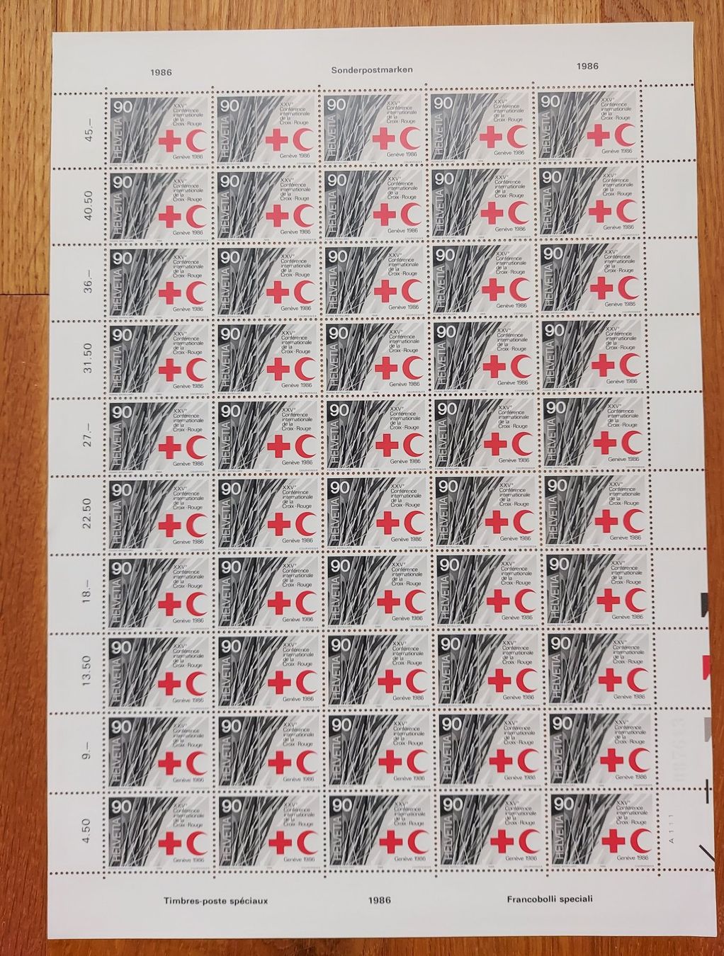 Tutti i francobolli: Postfrisch, gültige Schweizer Frankatur, Briefmarkenbogen – Nuovo e nell'imballaggio originale da Heiden venduto da ber_b77f