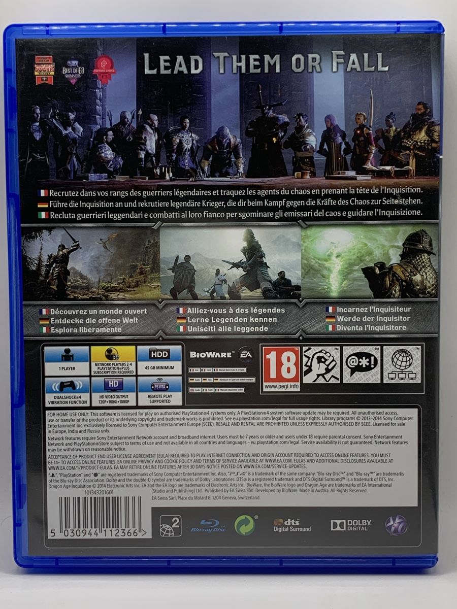 Sony Giochi: Dragon Age Inquisition - PS4 – Usato da Ostermundigen venduto da RG-Collector 1