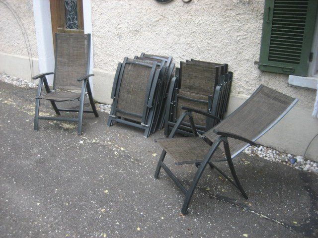 Sedie: 7 Gartenstühle braun faltbar – Usato da Winterthur venduto da pf02 1
