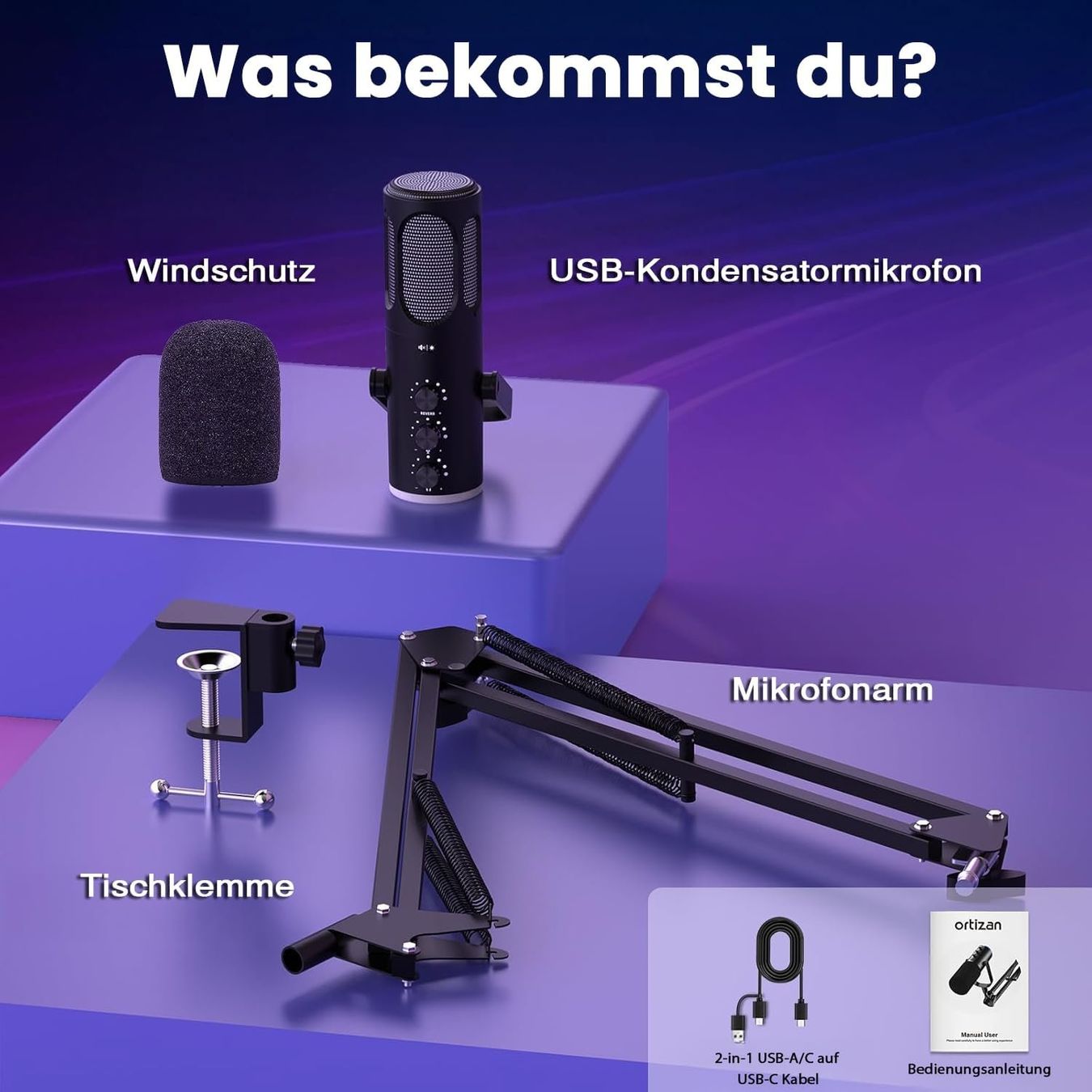 Mikrofone: Gaming Mikrofon USB Podcast PS4/5 Noise Cancel – Neu und originalverpackt aus Schaffhausen von her_zt65 7