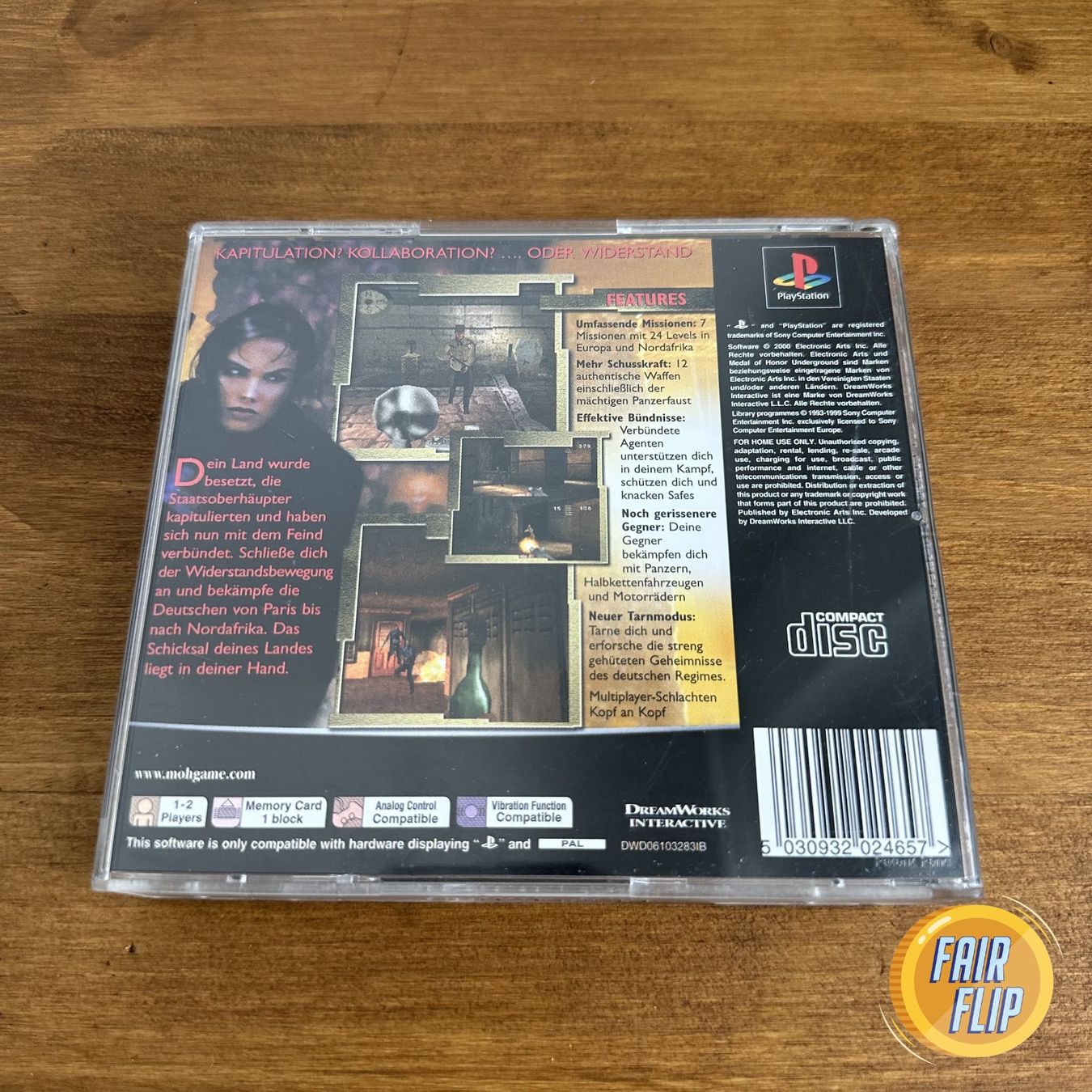 Jeux: Medal of Honor Underground PS1 – D'occasion à Luzern par fairflip 2