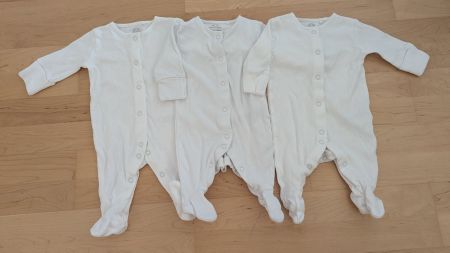 3 Next Strampler weiss Grösse 56 top Zustand