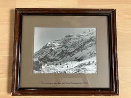 Säntis-Schwebebahn 1934 alte gerahmte Fotographie 23cmx18cm