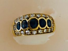 Ring von Bucherer NP 4250  Safiren 1.8 ct. und Brillanten