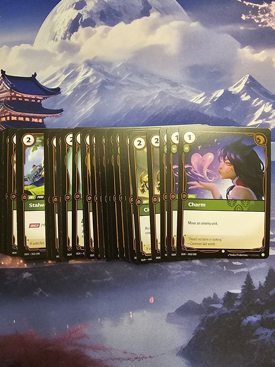 Riftbound Complete common Calm cards 3x each (Neu (gemäss Beschreibung ...