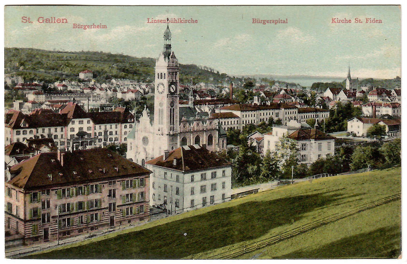 Cartoline postali: Ansichtskarte  St. Gallen – Usato da Kerns venduto da etma3