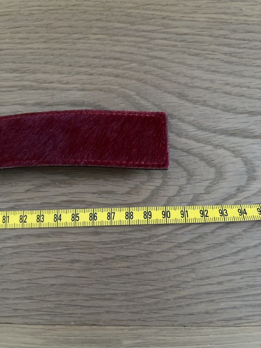 Gürtel: Format Brigitte Hurzeler Leder-Gürtel Rot Grösse 85cm – Gebraucht aus Urtenen-Schönbühl von sab_w22t 2