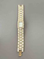 Damen Armbanduhr goldfarben mit Zirkonia Grösse One Size