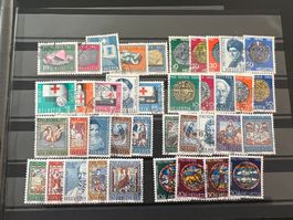 Pro Patria Lot auf Steckkarte gest. (R677)