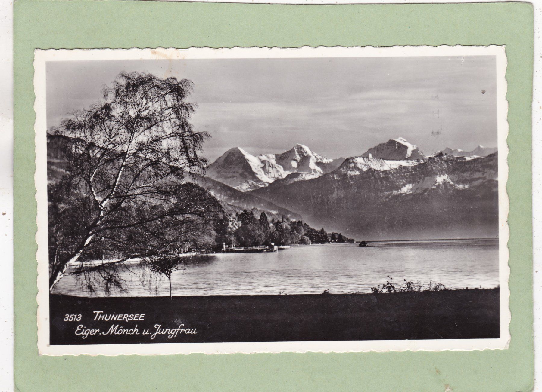 Cartoline postali: Thunersee Eiger Mönch Jungfrau 1959 – Usato da Herisau venduto da Lisegrat2008