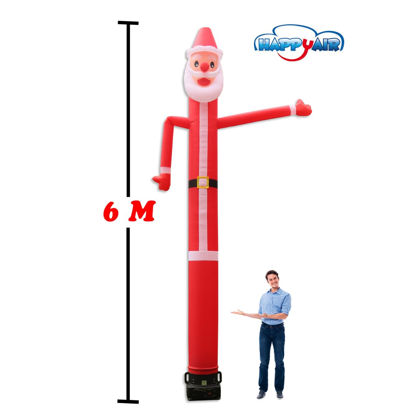 Ventilatori: Weihnachtsmann Sky Dancer mit Gebläse  - 6m – Nuovo e nell'imballaggio originale da Tesserete venduto da Happyair-Schweiz 1
