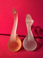 Magnifiques Cygnes en Verre Dépoli, Déco Romantique!