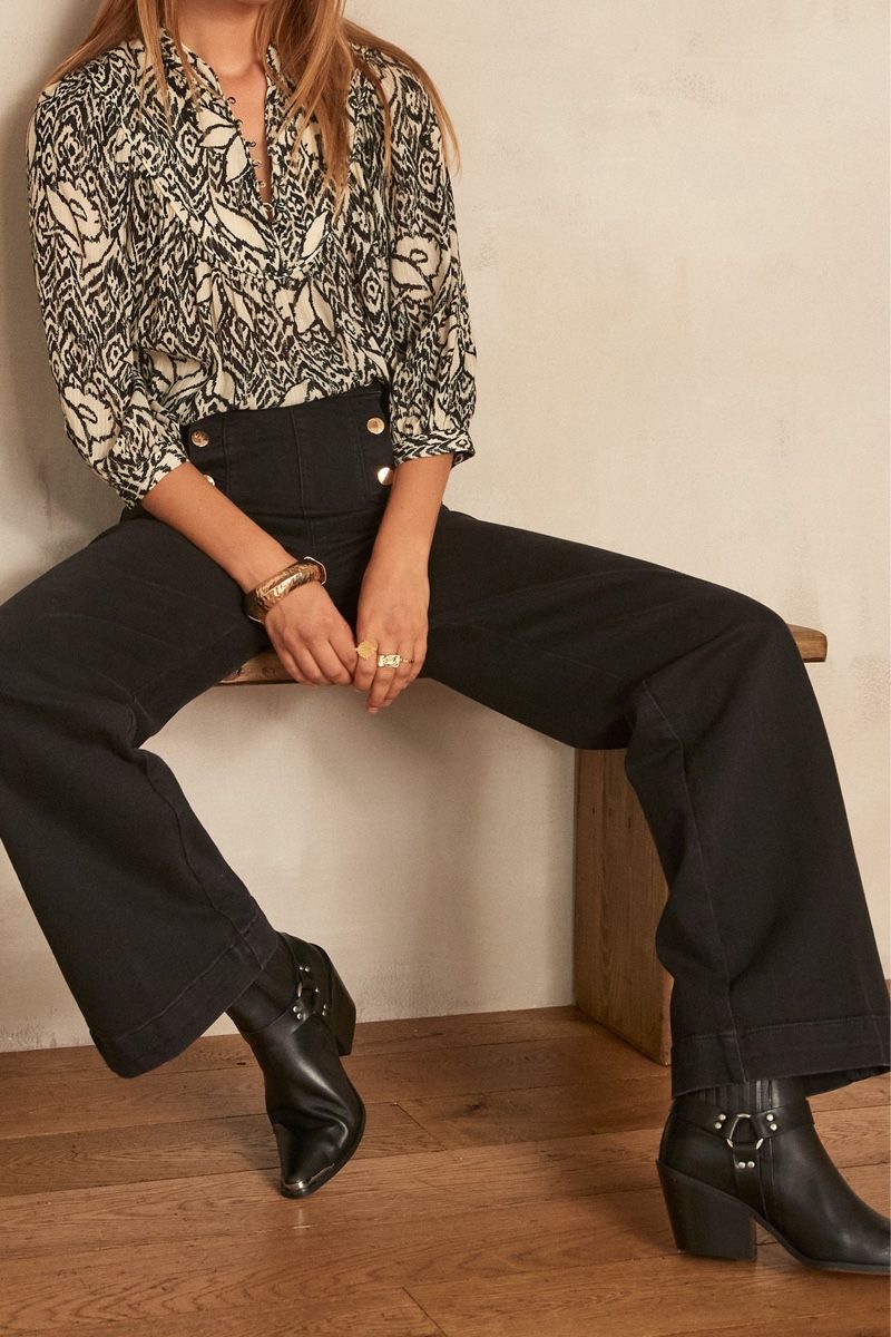 Maison 123 Camicette: Maison 123 blouse Optismisme, taille 40, comme neuf! – Nuovo (secondo la descrizione) da Morges venduto da sandy069 7