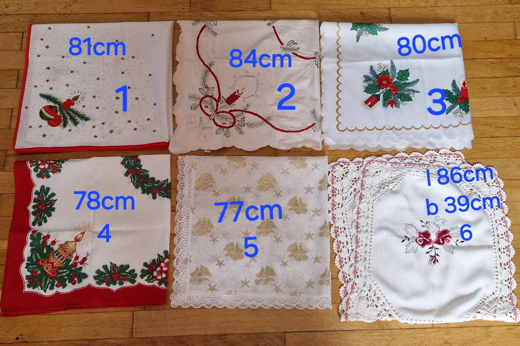 Autre linge de table: 6 Weihnachts Tischdecken, 5 quadratisch – D'occasion à Uitikon Waldegg par Smeragol 1