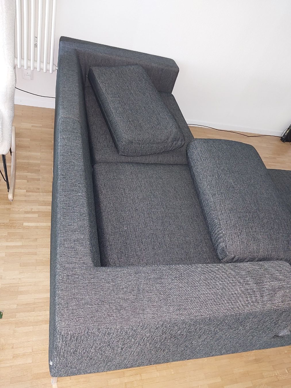 Divani: Gepflegtes Sofa/Couch mit Ottomane, grau, Top Zustand! – Usato da Rombach venduto da awerk 2