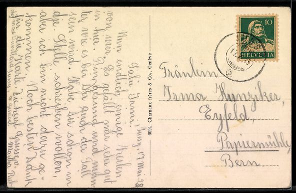 Cartes postales: AK Jussy, Le Temple – D'occasion à Berlin par bartko-reher 1