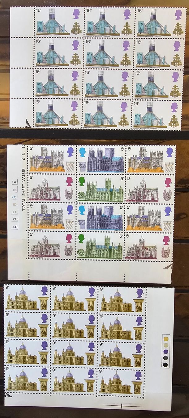 Tutti i francobolli: UK -  British Cathedrals ** 1969 – Nuovo (secondo la descrizione) da Les Valettes venduto da Nuba1