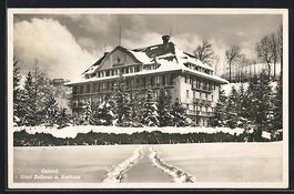 Gstaad, Hotel Bellevue und Kurhaus im Wi