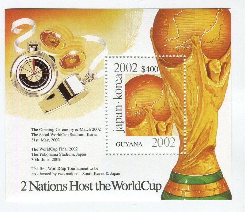 Alle Briefmarken: Block "Fussball". Guyana. – Neu und originalverpackt aus Basel von Butsch5