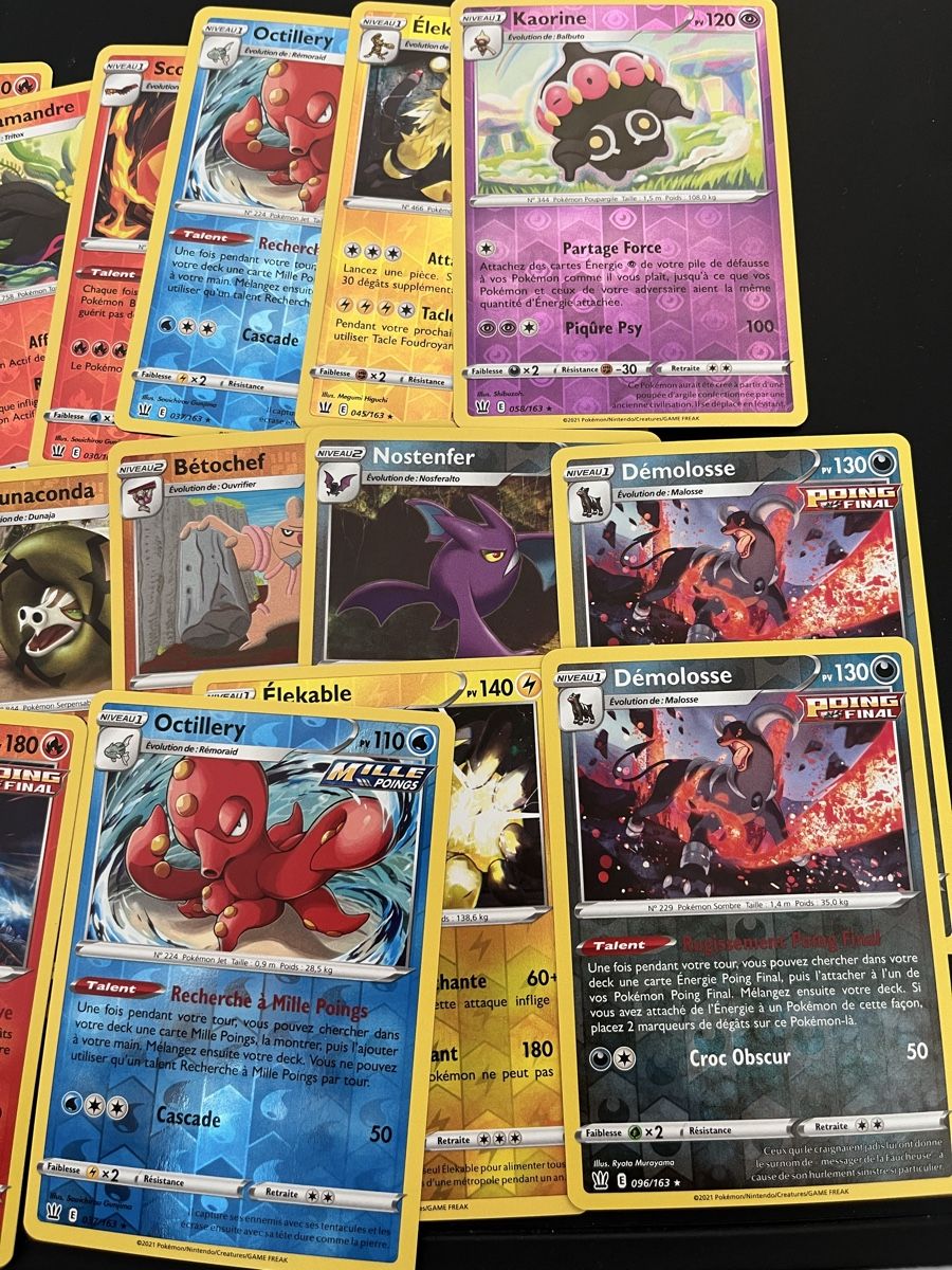 Pokémon Sammelbilder & Trading cards: 25 cartes Pokémon rare reverse EP Styles de Combat FR  – Neu (gemäss Beschreibung) aus Les Avanchets von lunedeneige.shop 3