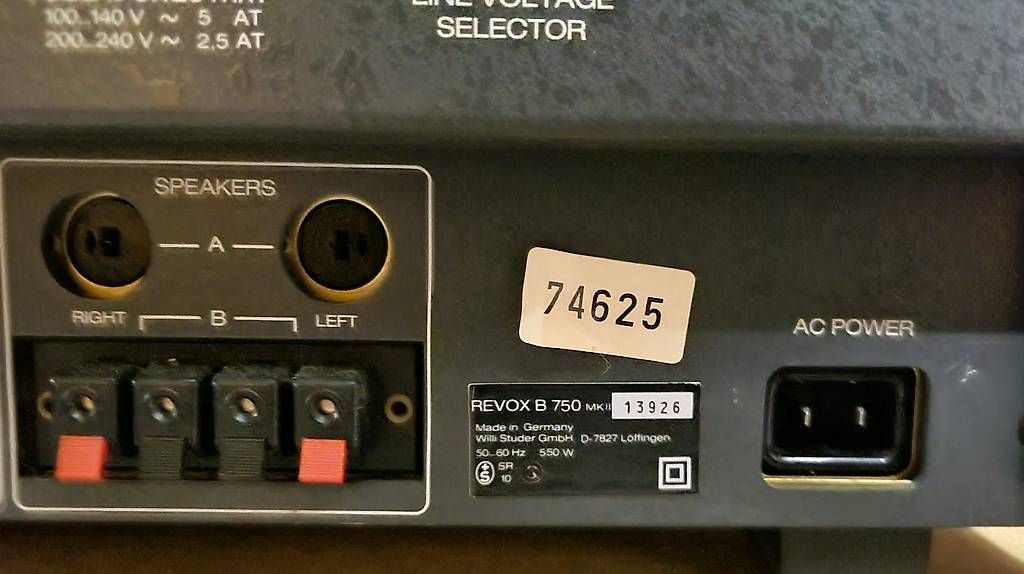 Revox Amplificatori: Revox B750 MK II – Difettoso da Oberwil b. Büren venduto da Curtys3 1