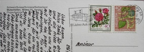 Cartoline postali: MUTSCHELLEN WYDEN Flugaufnahme – Usato da Jona venduto da philajona 1