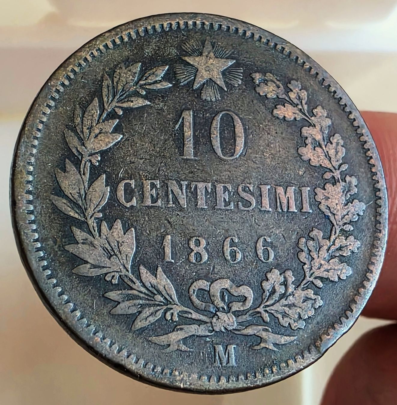 Tutti le monete: ITALIEN 10 CENTESIMI 1866 M – Usato da Winterthur venduto da Creso70 1