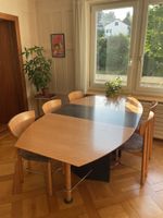 Esstisch, verlängerbar, mit 6 Stühlen, alles in gutem Zustan