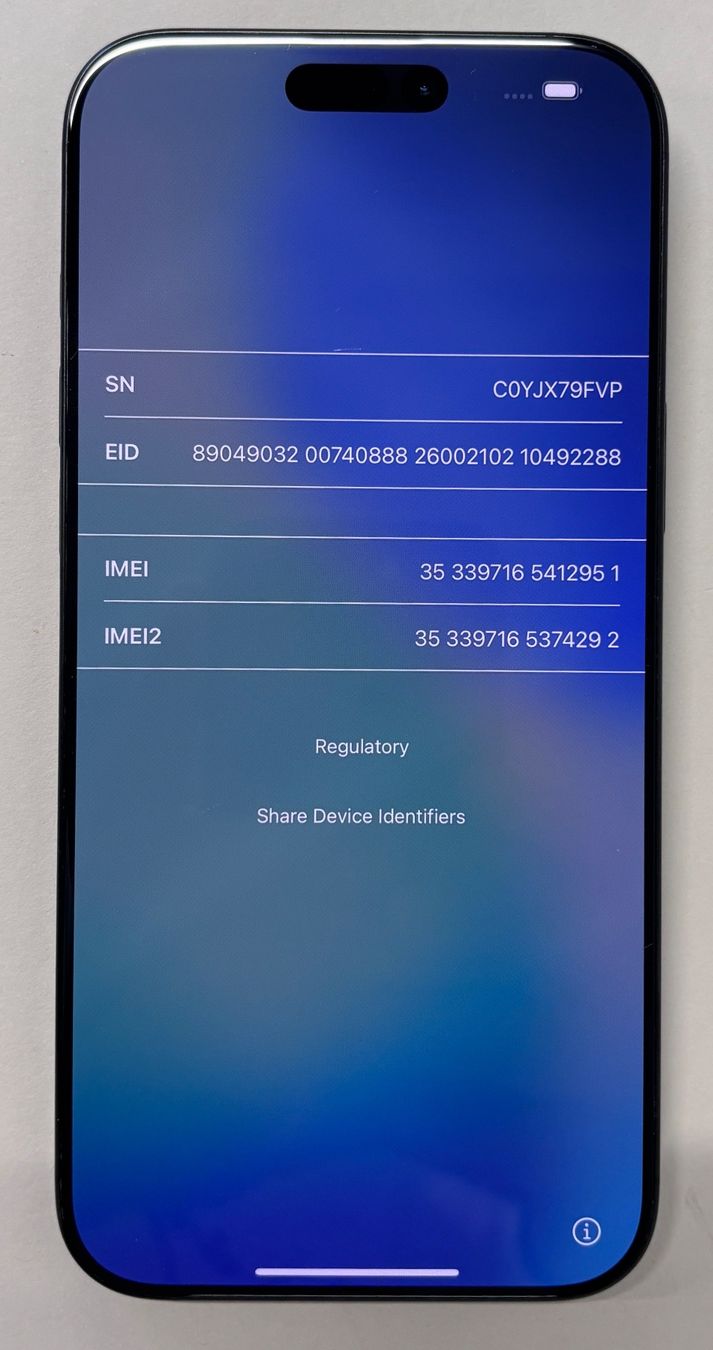 Apple Handys / Smartphones: Mobiltelefon Apple iPhone 16 Pro Max – Gebraucht aus Solothurn von PolizeiktSolothurn