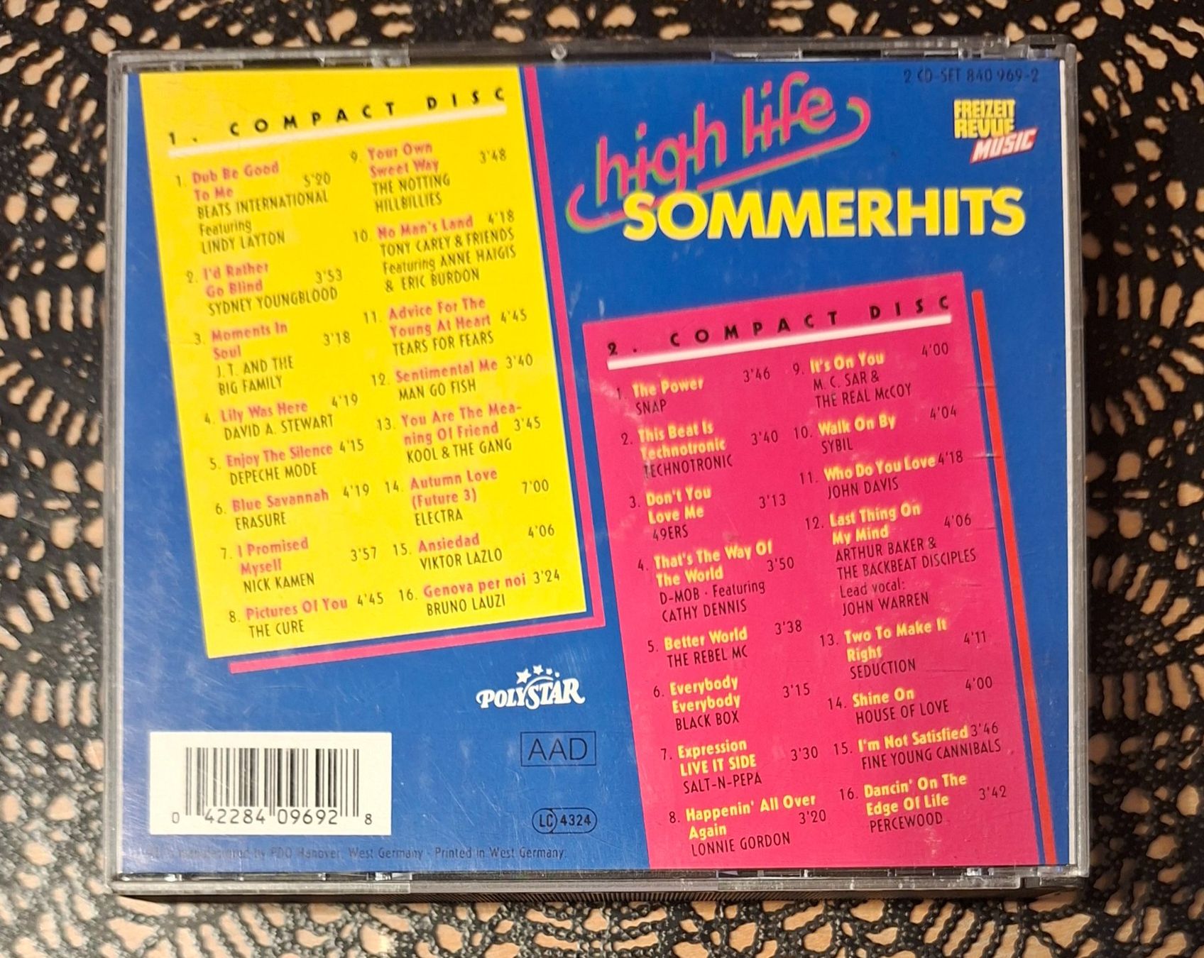 CD: High Life - Sommerhits, DE Hit Compilation Sampler CD 1990 – Usato da Schönenberg TG venduto da Gregolino76 1
