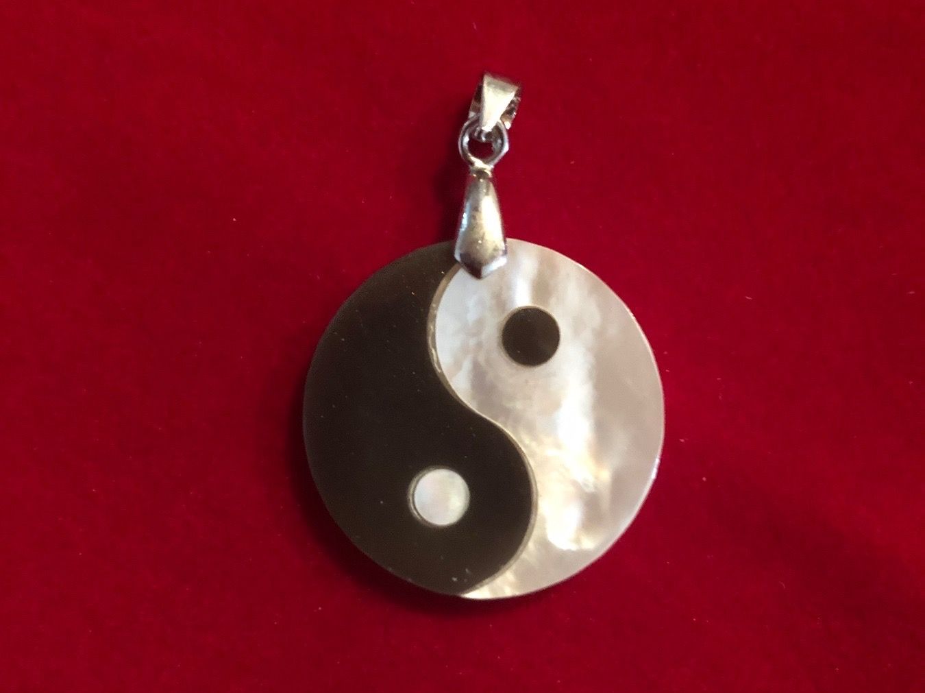 Anhänger: Amulett/Anhänger Yin und Yang mit Perlmutt – Neu und originalverpackt aus Gams von Mariawicca 3
