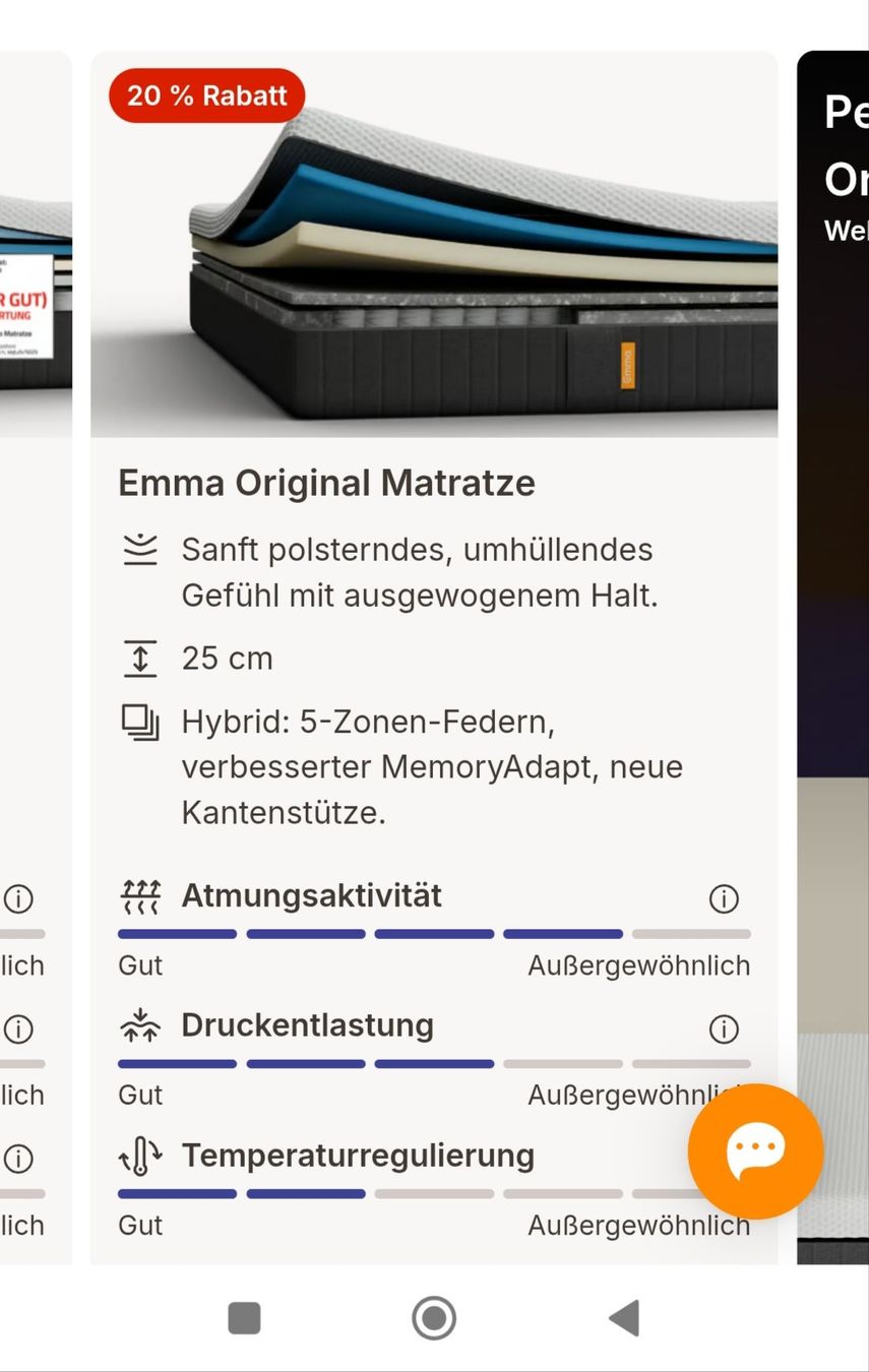 Emma Matratzen: Emma Original Matratze 160x200cm – Gebraucht aus Winterthur von sevamima 1