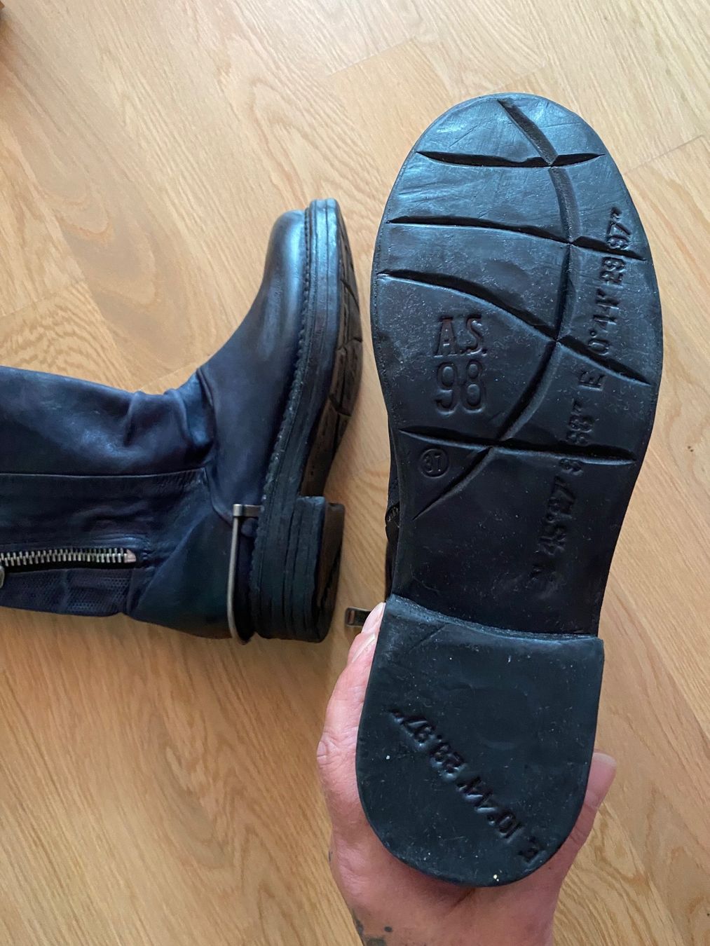 A.S.98 Scarpe da donna: A.S.98 bottines neuves 37 bleu marine – Nuovo (secondo la descrizione) da Clarens venduto da OptitesJoliesChoses 2