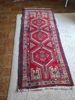 Tappeto orientale annodato a mano rosso multicolore