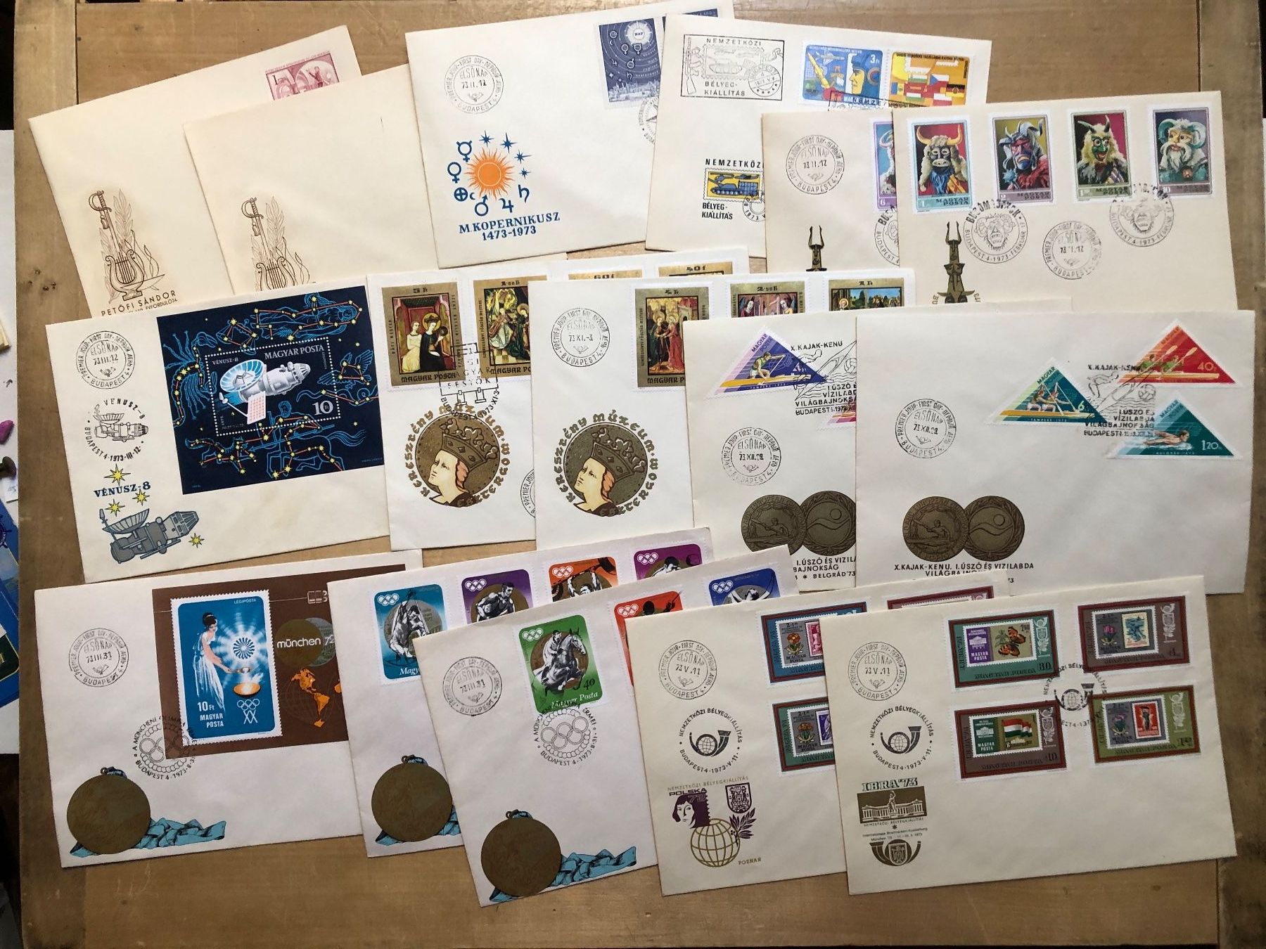 Tutti i francobolli: Hongrie/Ungarn 220 FDC 1963 - 1976 – Usato da Neuchâtel venduto da Atahuallpa 6