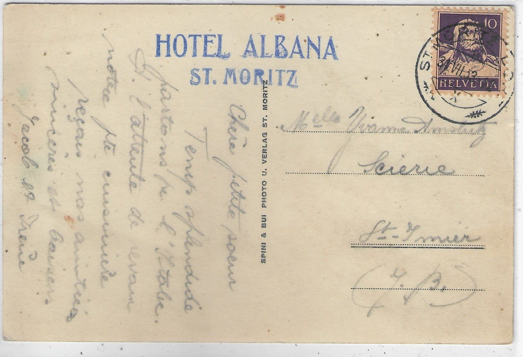 Ansichtskarten: St. Moritz - Inn-Fall – Gebraucht aus Ettingen von Kartenplanet 1