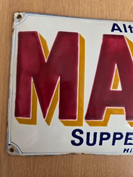 Maggi Insegne: Altes Emailschild MAGGI plaque émaillée – Usato da Schenkon venduto da Uhu007 1