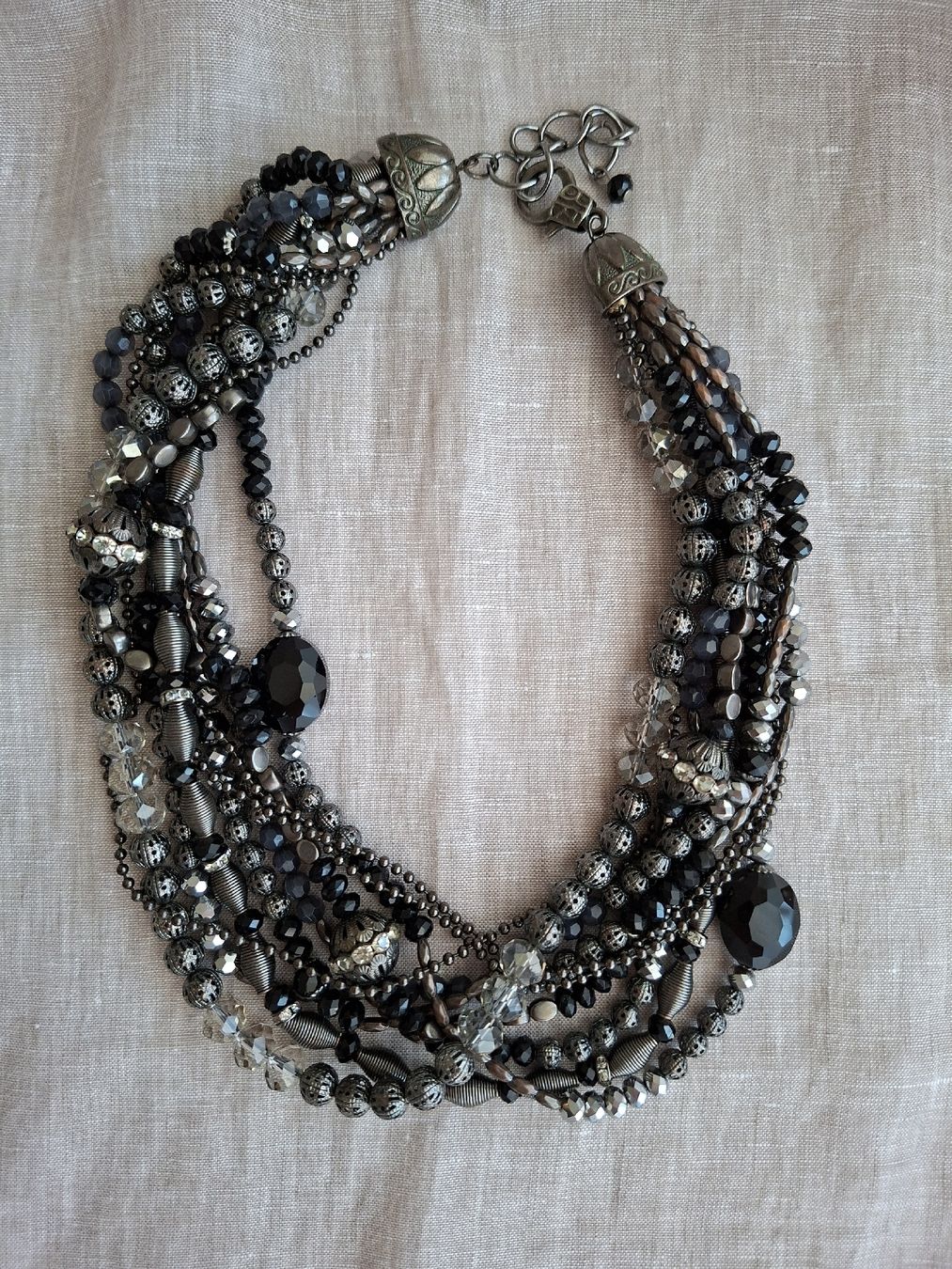 Catenine: Collier bohème noir multi-chaînes – Nuovo (secondo la descrizione) da Lutry venduto da Sim_Sta 3