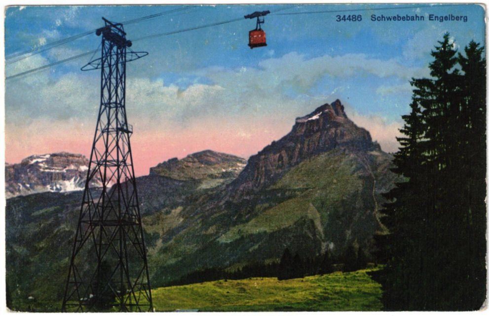 Cartoline postali: Engelberg - Luftseilbahn Gerschnialp--Trübsee – Usato da Binningen venduto da Mountainrider