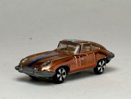 GB- Faller AMS Jaguar Typ E goldfarbene ohne Motor