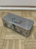 Alte Zahnarzt Metall Box vintage Metallkasten für Op-Besteck