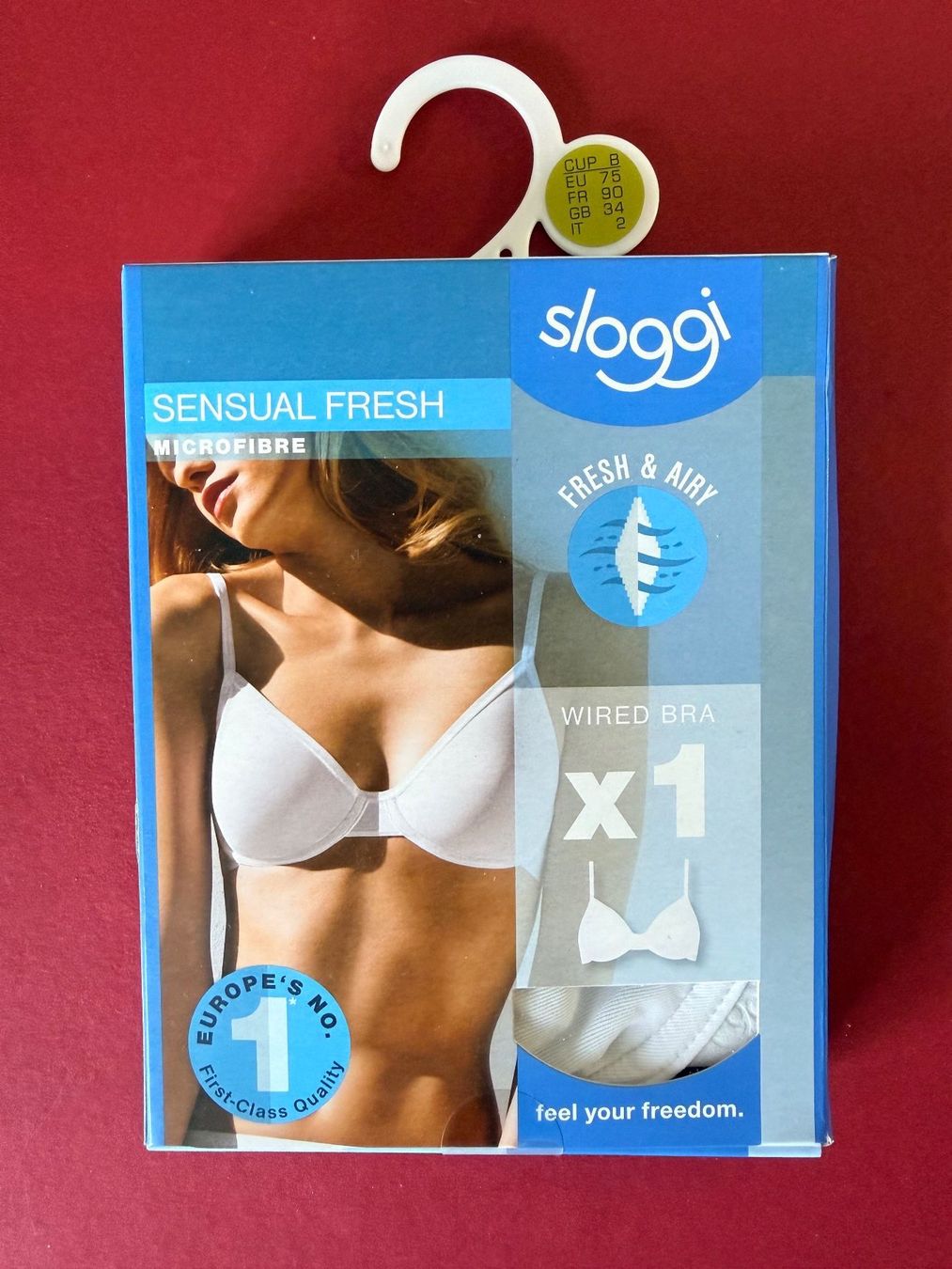 Sloggi Altra biancheria intima: SLOGGI, BH Sensual Fresh Microfibre, Grösse 75B, Weiss – Nuovo e nell'imballaggio originale da Rudolfstetten venduto da gst_g7xl