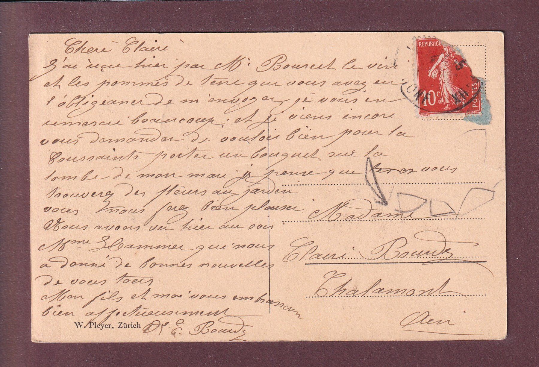 Cartoline postali: ZÜRICH - Bahnhofstrasse - Tram - Karten-Centrale – Usato da Pully venduto da nicecards 1