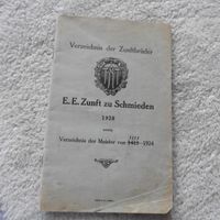 Basel,BS,E.E.Zunft zu Schmieden,1928,Verzeichnis Zunftbrüder