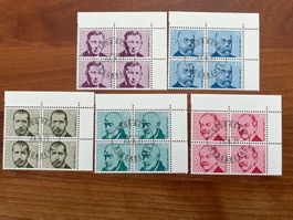 1971  CH Erstag gest.Viererblock mit Tab  (K126)