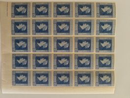 Niederlande 1944: 10x Halbbögen (250 Marken) Londoner Exil